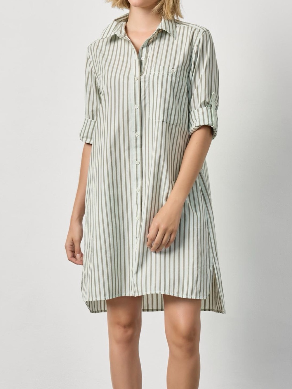 Lilla P Striped Shirt Dress